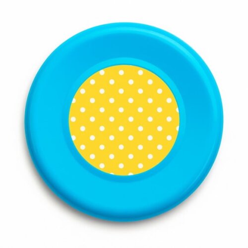 Disco de Arremesso Frisbee Poá Amarelo