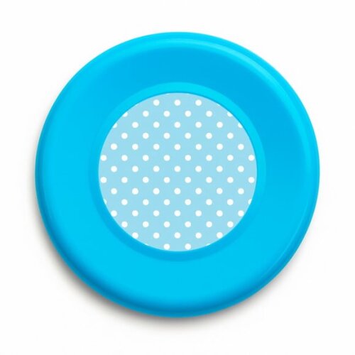 Disco de Arremesso Frisbee Poá Azul Bebê