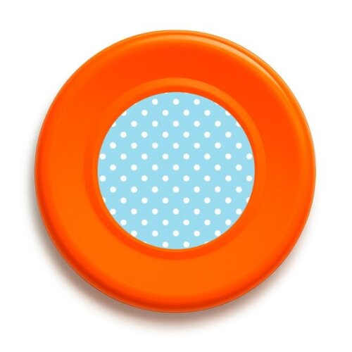 Disco de Arremesso Frisbee Poá Azul Bebê
