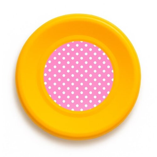 Disco de Arremesso Frisbee Poá Rosa Pink