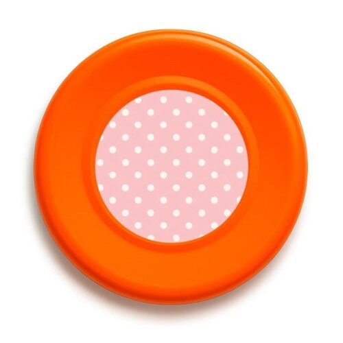 Disco de Arremesso Frisbee Poá Rosa Bebê