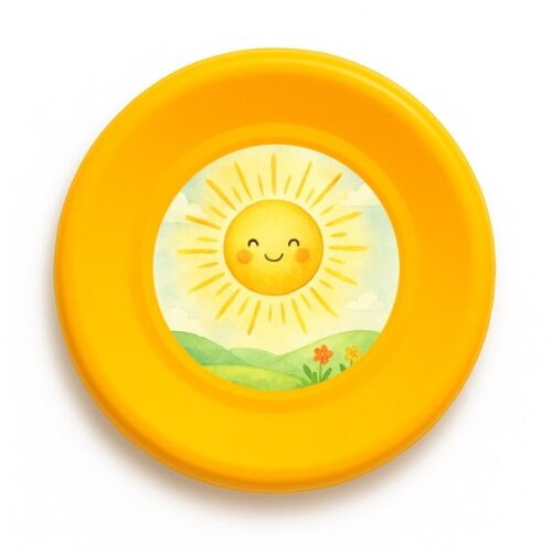 Disco de Arremesso Frisbee Raio de Sol Aquarela