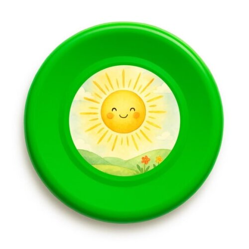 Disco de Arremesso Frisbee Raio de Sol Aquarela