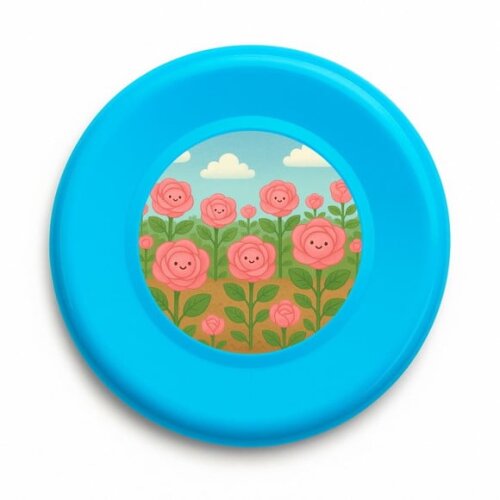 Disco de Arremesso Frisbee Rosas Fofas