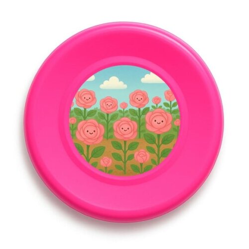 Disco de Arremesso Frisbee Rosas Fofas