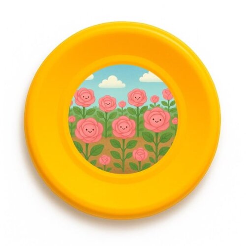 Disco de Arremesso Frisbee Rosas Fofas