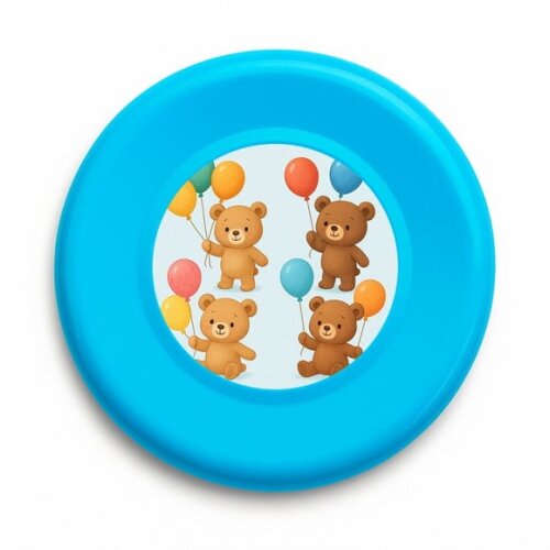 Disco de Arremesso Frisbee Ursinhos com Balões
