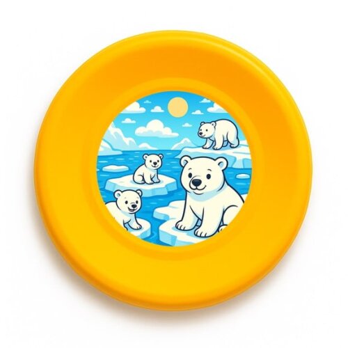 Disco de Arremesso Frisbee Ursos Polares
