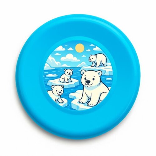 Disco de Arremesso Frisbee Ursos Polares