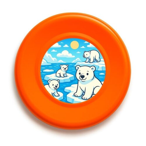 Disco de Arremesso Frisbee Ursos Polares