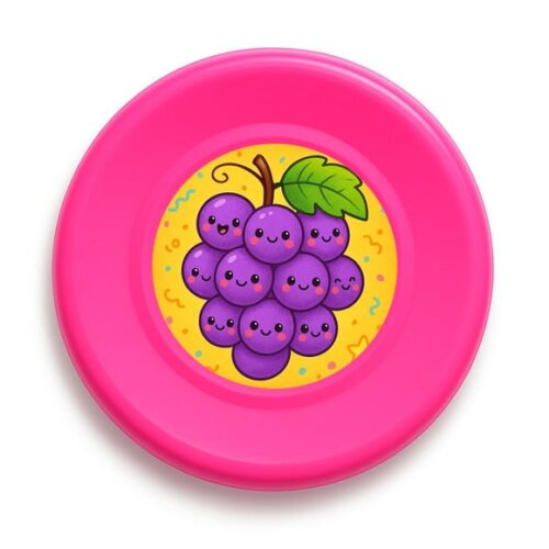 Disco de Arremesso Frisbee Uvinhas Fofas