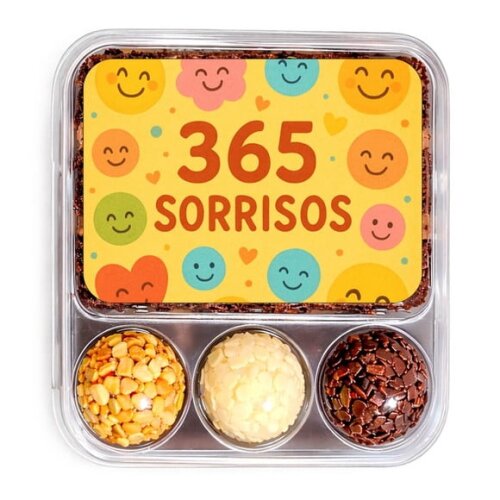 Embalagem Bolo Docinhos Personalizada 365 Sorrisos
