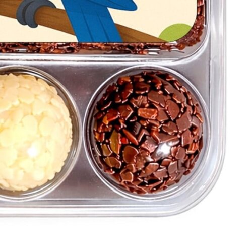 Embalagem Bolo Docinhos Personalizada Arara Azul