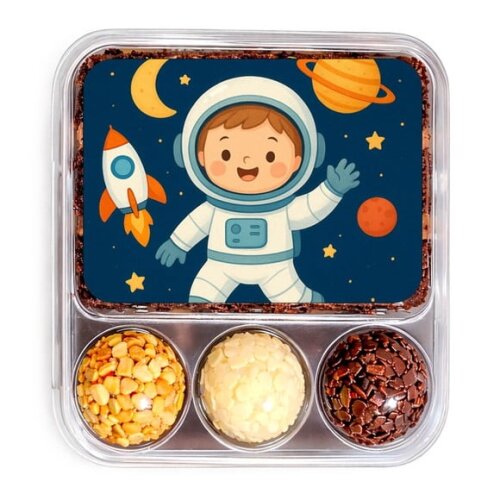 Embalagem Bolo Docinhos Personalizada Astronauta
