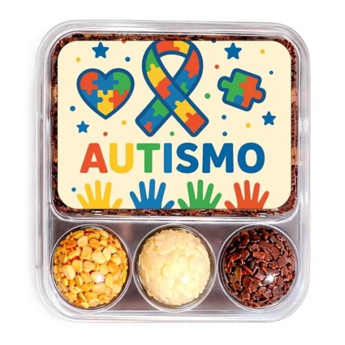 Embalagem Bolo Docinhos Personalizada Autismo