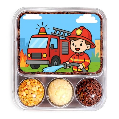 Embalagem Bolo Docinhos Personalizada Bombeiros