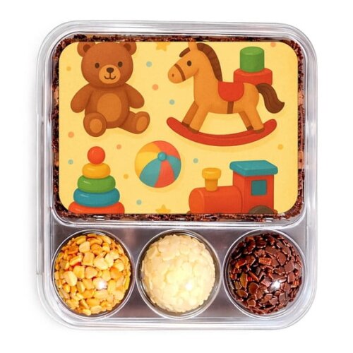 Embalagem Bolo Docinhos Personalizada Brinquedos Clássicos