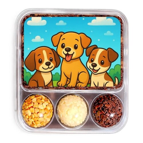 Embalagem Bolo Docinhos Personalizada Cachorrinhos