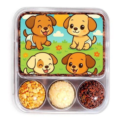 Embalagem Bolo Docinhos Personalizada Cachorrinhos Baby