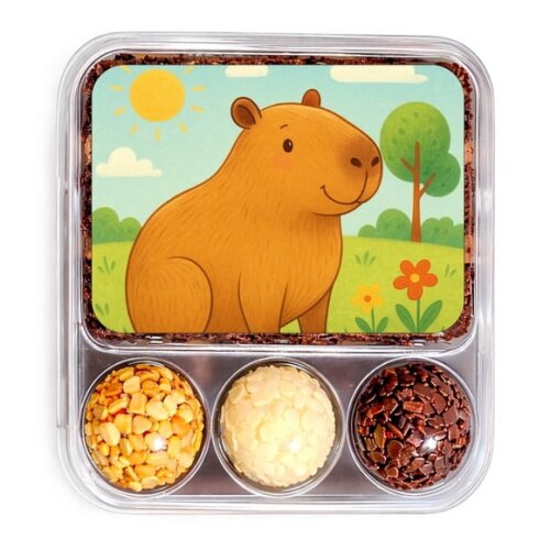 Embalagem Bolo Docinhos Personalizada Capivara