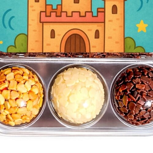 Embalagem Bolo Docinhos Personalizada Castelo Encantado