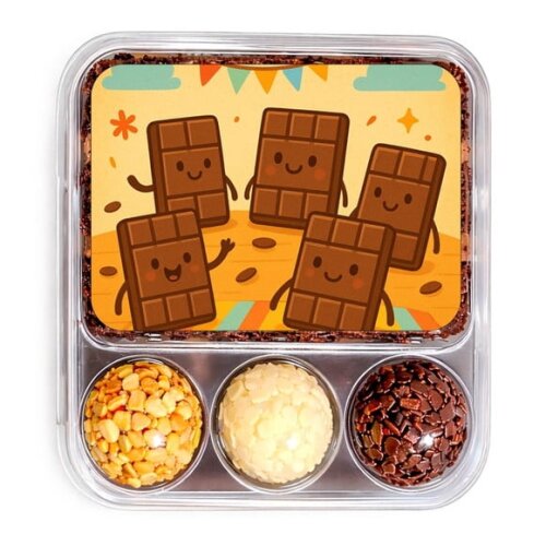 Embalagem Bolo Docinhos Personalizada Chocolates
