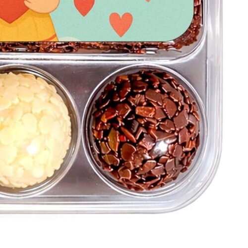 Embalagem Bolo Docinhos Personalizada Chuva de Amor