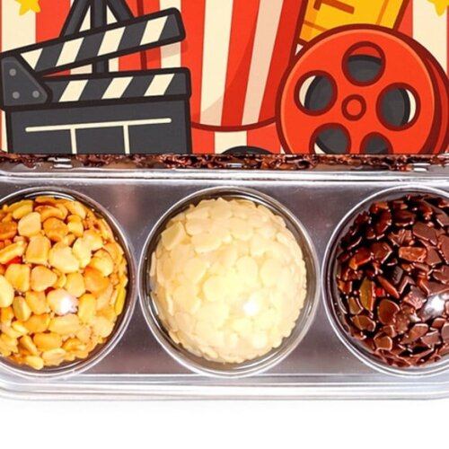 Embalagem Bolo Docinhos Personalizada Cinema