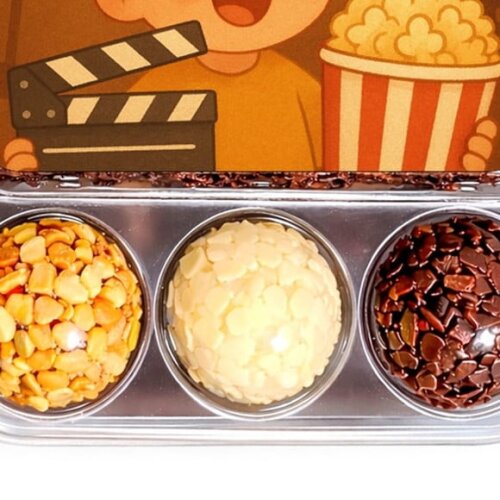 Embalagem Bolo Docinhos Personalizada Cinema Antigo