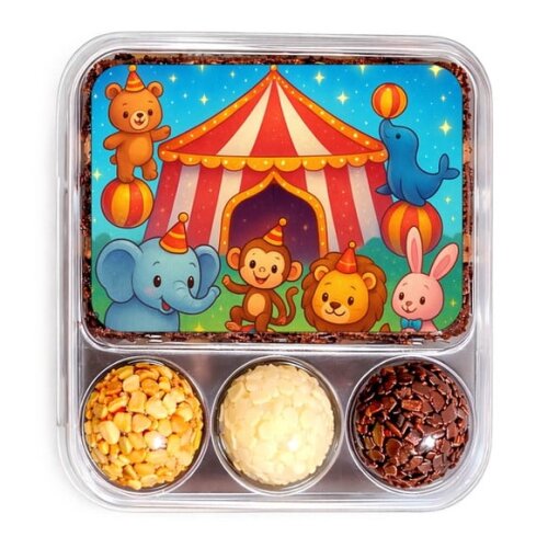 Embalagem Bolo Docinhos Personalizada Circo Encantado