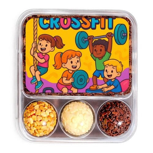 Embalagem Bolo Docinhos Personalizada Crossfit