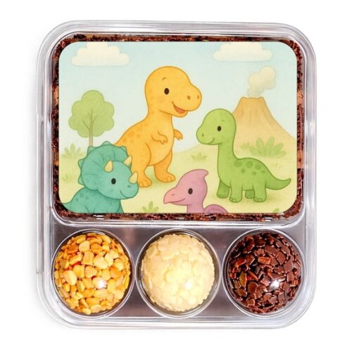 Embalagem Bolo Docinhos Personalizada Dinossauros Baby