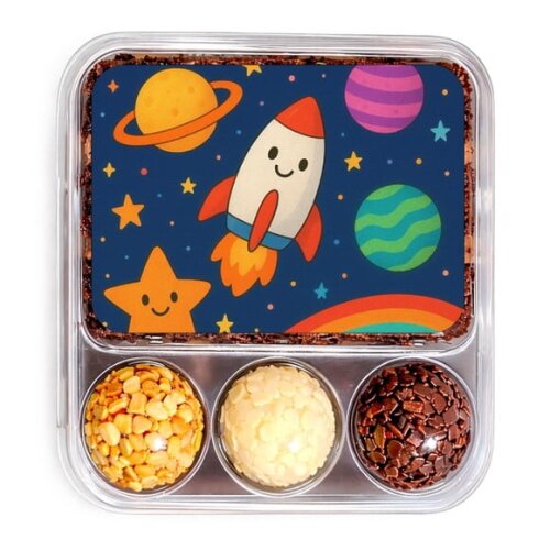 Embalagem Bolo Docinhos Personalizada Espaço Colorido