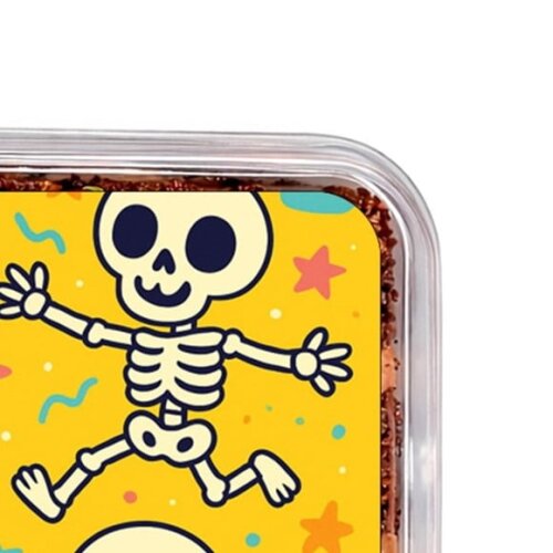 Embalagem Bolo Docinhos Personalizada Esqueletinhos Kids