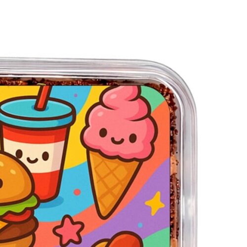 Embalagem Bolo Docinhos Personalizada Fast Food