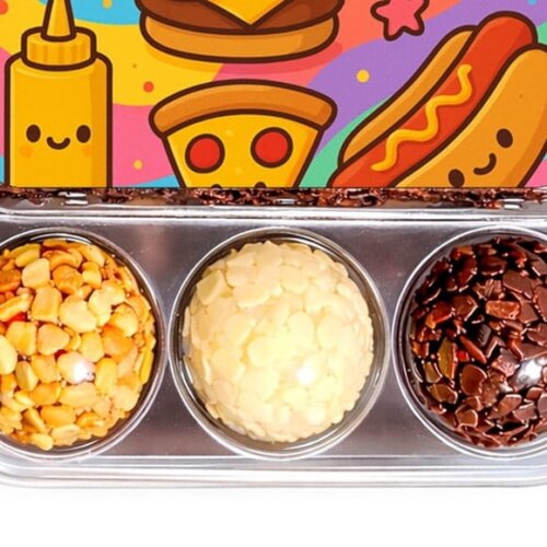 Embalagem Bolo Docinhos Personalizada Fast Food