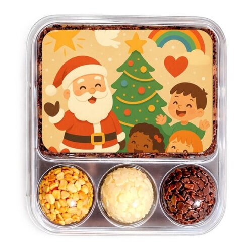 Embalagem Bolo Docinhos Personalizada Feliz Natal