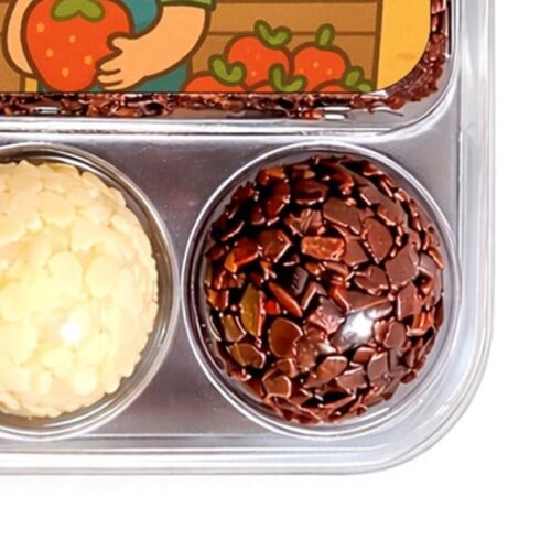 Embalagem Bolo Docinhos Personalizada Feira de Frutas