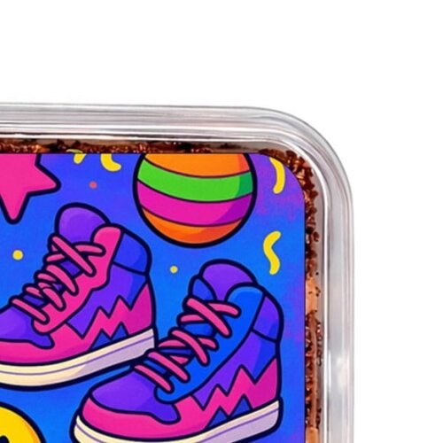 Embalagem Bolo Docinhos Personalizada Festa Anos 90