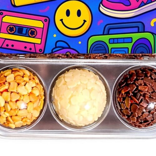 Embalagem Bolo Docinhos Personalizada Festa Anos 90