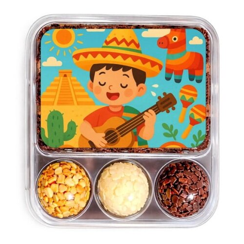 Embalagem Bolo Docinhos Personalizada Festa Mexicana