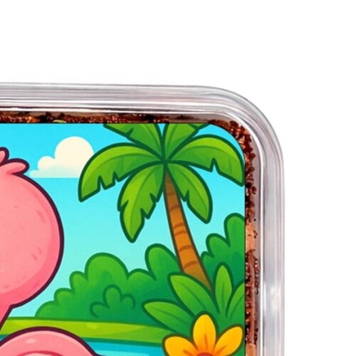 Embalagem Bolo Docinhos Personalizada Flamingo Baby