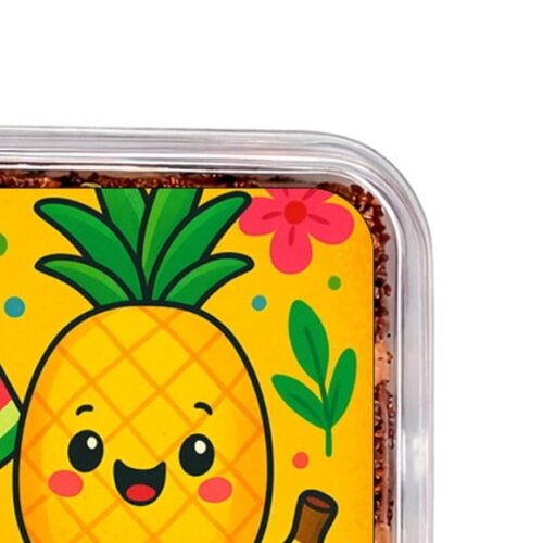 Embalagem Bolo Docinhos Personalizada Frutas Tropicais