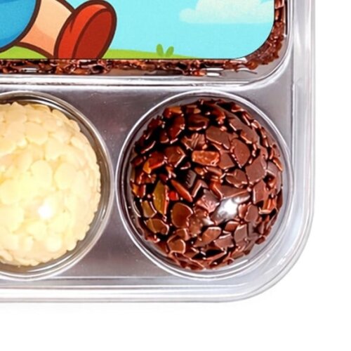 Embalagem Bolo Docinhos Personalizada Futebol Baby