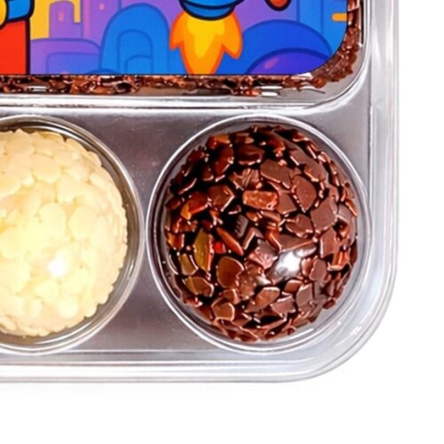 Embalagem Bolo Docinhos Personalizada Futurismo Infantil
