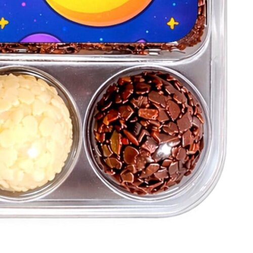 Embalagem Bolo Docinhos Personalizada Galáxia Encantada