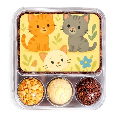 Embalagem Bolo Docinhos Personalizada Gatinhos