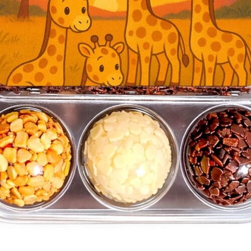 Embalagem Bolo Docinhos Personalizada Girafinhas