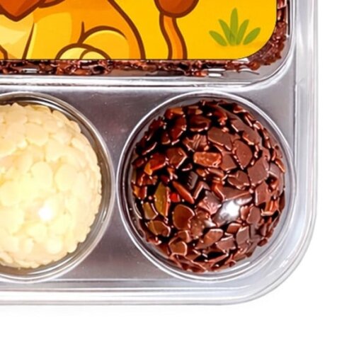 Embalagem Bolo Docinhos Personalizada Leão Baby
