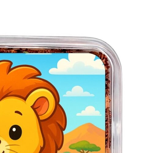 Embalagem Bolo Docinhos Personalizada Leão Baby